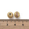 Brass Micro Pave Cubic Zirconia Beads KK-C071-08G-03-3