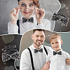 Adjustable Resin Rhinestone Polyester Bow Ties for Men AJEW-WH0472-01B-6