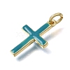 Brass Enamel Pendants KK-CBAEEA8-10G-3