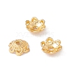 6-Petal Brass Bead Caps KK-A162-03G-2