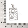 Non-Tarnish 304 Stainless Steel Pendants STAS-U010-14P-3