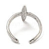 304 Stainless Steel Open Cuff Ring RJEW-C067-22P-3