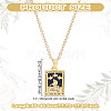Brass with Cubic Zirconia Pendants Necklaces NJEW-LP0001-45E-G-2