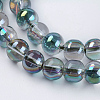 Electroplate Glass Beads Strands X-GLAA-K025-HR-8mm-A01-3