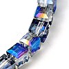 Electorplated Glass Beads X-EGLA-E006-1N-1