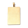 201 Stainless Steel Pendant STAS-B033-01G-17-2