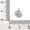 Rack Plating Brass Micro Pave Cubic Zirconia Charms KK-M014-04P-3