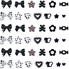 128Pcs Transparent & Opaque Acrylic Beads OACR-BM0001-13-7