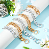 WADORN® 6Pcs 6 Style Aluminum Curb Chain Purse Strap Extender DIY-WR0001-67-5