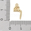 Rack Plating Brass Micro Pave Clear Cubic Zirconia Pendants KK-A224-03M-G-3
