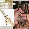 Tibetan Style 2Pcs Alloy Hook Clasps FIND-SC0016-52-4