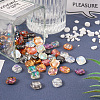 64pcs 8 colors Electroplate Transparent Glass Beads EGLA-TA0001-18-13