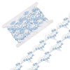 FINGERINSPIRE 5 Yards Polyester Embroidery Lace Trim OCOR-FG0001-99B-1