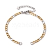 304 Stainless Steel Figaro Chain Bracelet Makings AJEW-JB01285-1