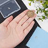 4Pcs 2 Colors Rhodium Plated 925 Sterling Silver Charms STER-UN0001-11-3