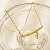 Fashionable Stainless Steel Bamboo Stick Pendant Necklace for Women's Daily Wear GB2585-1-1