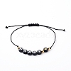 4Pcs 4 Styles Adjustable Nylon Thread Braided Bead Bracelets Sets BJEW-JB06225-6