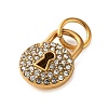 304 Stainless Steel Rhinestone Pendants RB-CBA324D-01G-06-2