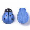 Spray Painted Maple Wood Cabochons WOOD-Q018-B-50-4