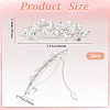 2Pcs Alloy with Glass Rhinestone Hair Barrettes OHAR-BBC0001-01-2