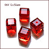 Imitation Austrian Crystal Beads SWAR-F074-4x4mm-06-1