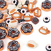 50Pcs 5 Styles Opaque Resin Imitation Food Cabochons CRES-TA0001-57-3