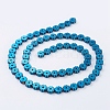 PVD Vacuum Plating Electroplate Non-magnetic Synthetic Hematite Beads Strands G-F534-H07-2