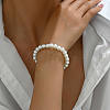 Elegant Adjustable Plastic Imitation Pearl Beaded Stretch Bracelets for Women DZ1384-1