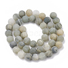 Natural Green Line Jasper Beads Strands G-T106-230-3