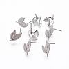 Brass Stud Earring Findings LS-KK-F738-43P-1