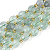 Natural Green Fluorite Beads Strands G-N342-35-8x6-12-2