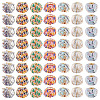 100Pcs Vintage Straight Hole Small Fragrant Fabric Beads FIND-TA0006-79-2