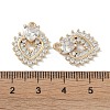 Brass Micro Pave Clear Cubic Zirconia Pendants KK-S367-09B-3