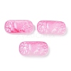 Spray Painted Transparent Glass Connector Charms X1-GLAA-H035-06I-1