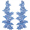 Polyester Metallic Embroidery Lace Appliques DIY-WH0401-94A-1