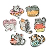 7Pcs 7 Styles Cat Theme Acrylic Pendants MACR-FS0001-72-3