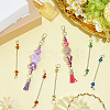 24Pcs 12 Colors Stainless Steel Beadable Keychain Bar for Jewelry Making DIY Crafts KEYC-SC0002-10-4