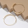 304 Stainless Steel Ring Hoop Earrings for Women EJEW-Q781-04G-1