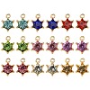 20Pcs 9 Color Alloy Rhinestone Pendants FIND-YW0003-86-1