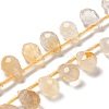 Natural Citrine Beads Strands G-H297-B10-01-1