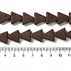 Triangle Dyed Natural Lava Rock Beads Strands G-O126-04A-14-4