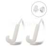 Hypoallergenic Bioceramics Zirconia Ceramic Stud Earrings EJEW-F340-04J-1