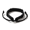 Alloy Rectangle with Cross Link Bracelet BJEW-C037-01A-4