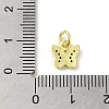 Real 18K Gold Plated Brass Pave Cubic Zirconia Pendants KK-M283-10C-02-3