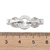 925 Sterling Silver Micro Pave Clear Cubic Zirconia Fold Over Clasps STER-P060-39P-3