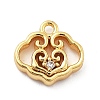 Brass Micro Pave Cubic Zirconia Pendants LS-KK-H511-01G-02-1