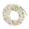 Electroplate Glass Beads Strands EGLA-B011-04A-04-2