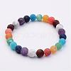 Natural Gemstone Beads Stretch Bracelets BJEW-JB02509-2