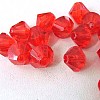 Faceted Bicone Transparent Acrylic Beads DBB8mm07-1
