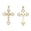 Brass Micro Pave Cubic Zirconia Pendants KK-N227-85A-2